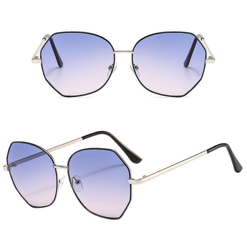 Retro Cutting Lens Gradient Sunglasses Fashion Vintage Rimless Pilot Eyeglasses Women Men Sun Glasses Female UV400