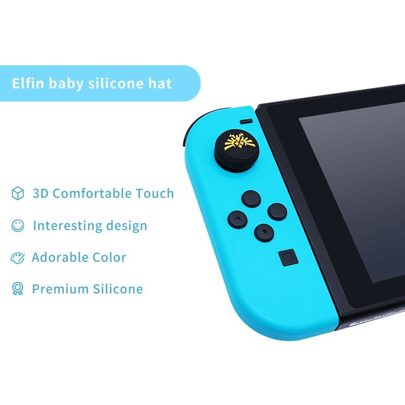 2 cái mềm silicon Thanh nhớ Thumb nút bọc cần điều khiển cho bộ chuyển đổi Nintendo joycon điều khiển tay cầm chơi game có cần gắn điện thoại trường hợp essories cho switch Lite