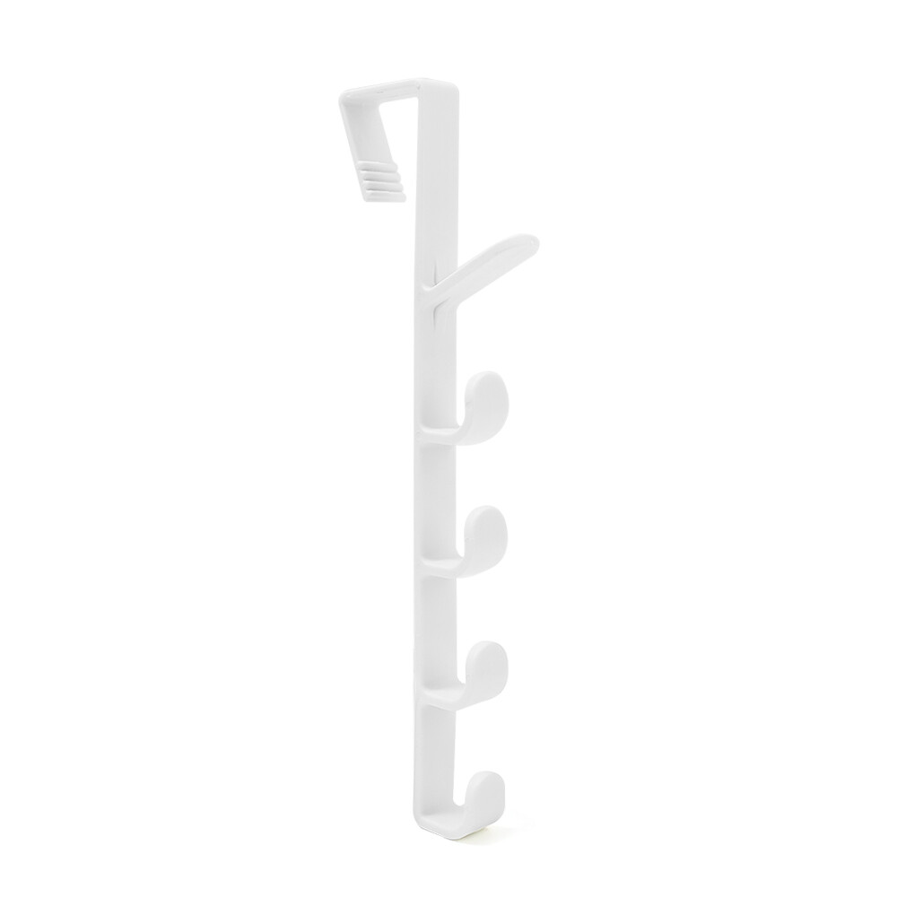 Punch-free Cabinet Wardrobe Door Hook Clothes Hat Hook Space-saving Wall-mounted Finishing Organization Rack