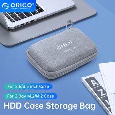 ORICO 2.5 ”3.5” vỏ HDD Túi lưu trữ cho Vỏ ổ cứng ngoài/M.2 Vỏ đựng ổ cứng/tai nghe/U đĩa dung tích lớn lưu trữ