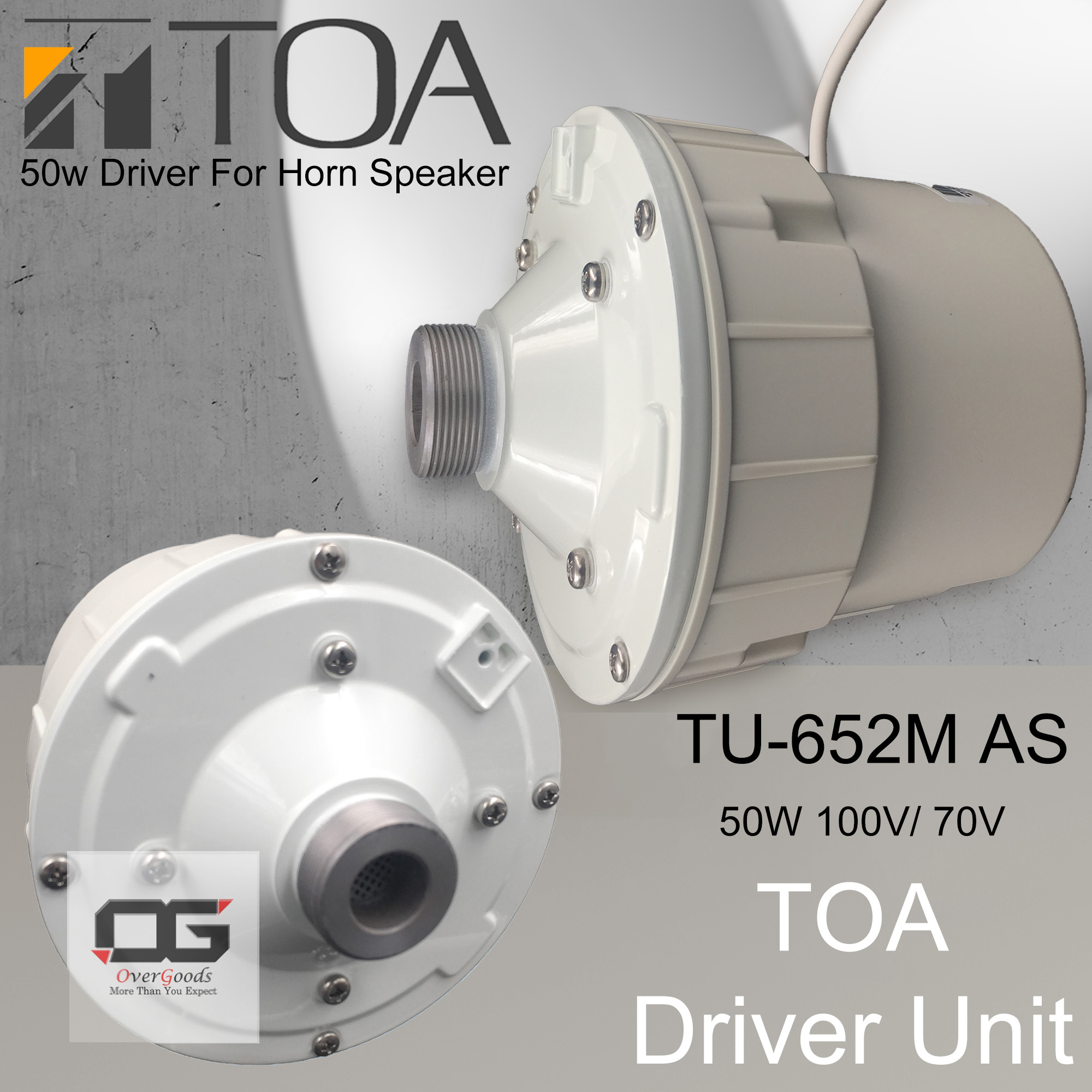 TOA TU652M 50W HORN DRIVER UNIT WITH MATCHING TRANSFORMER | Lazada