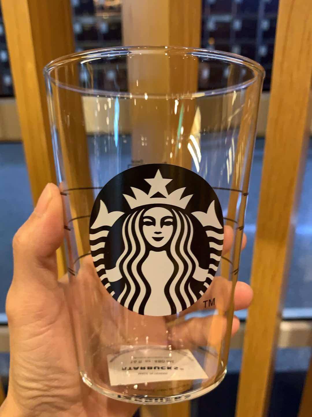Taiwan Starbuck Cup 2020 Transparent Logo Glass Cold Drink Cup Coffee Drinking Cup 591ml