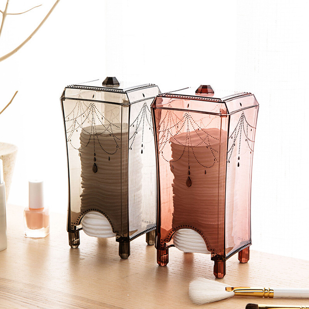 Hộp Đựng Đồ Trang Điểm Bằng Cotton Hộp Bông Trang Điểm Chiết Xuất Mặt Bàn Hộp Đựng Bông Tẩy Trang Hộp Nhựa Trong Suốt Đơn Giản Hộp Đựng Miếng Bông Trang Điểm Bằng Nhựa Hộp Đựng Mỹ Phẩm