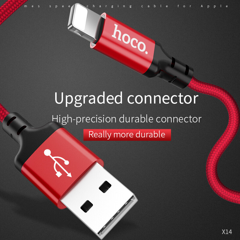 HOCO 2M USB Charging cable for Apple iPhone X 8 7 6 6s plus 5 Lightning to USB 2A Fast Charge Cable Data sync Charger