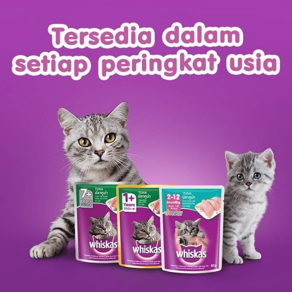 Whiskas Pouch(1 Box 14 Pack)70G-80G Tasty Mix/Junior/ Kitten