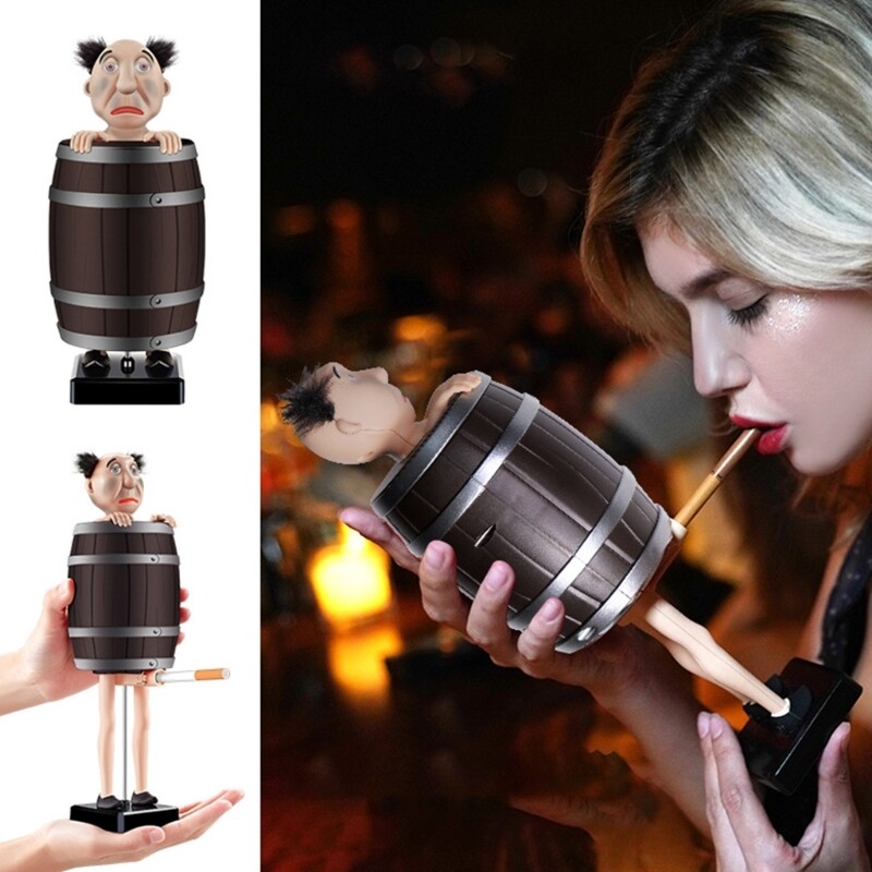 Santa Cigarettes Dispenser Cigarettes Storage for Case Spoofed Cigarettes Holder Automatic Ejection Cigarettes Holder