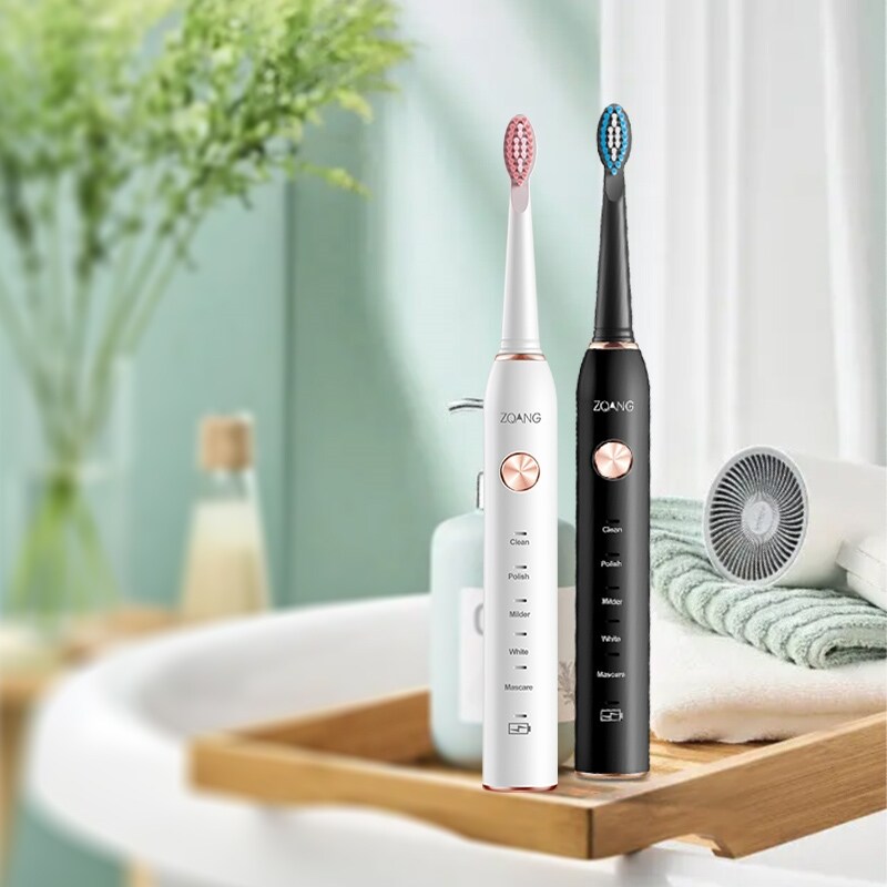 {hot} Usb Electric Toothbrushes Sonic Toothbrush - Black White Aliexpress