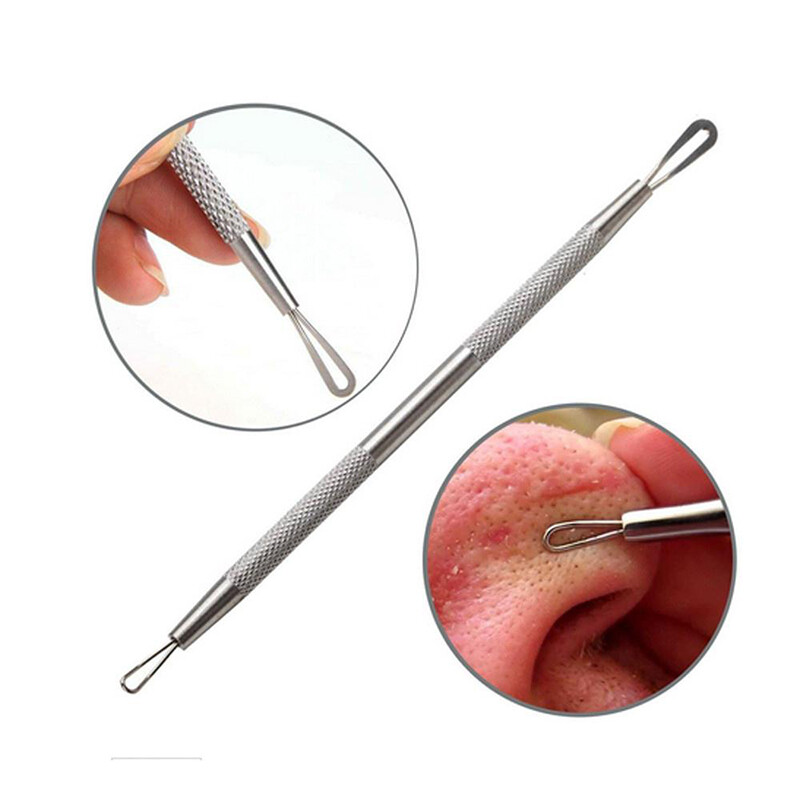 Stainless Steel Double Head Acne Needle Facial Acne Spot Pimple Remover Extractor Tool Acne blackhead acne Needle Face Skin Care Tools