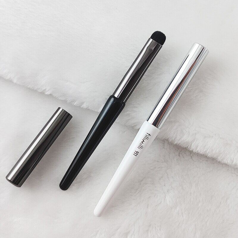 1Pc Lipstick Blending Makeup Brushes Precision Eyeshadow Make Up Brush Domed Small Portable Lip Brush With Case 931 Synthetic Ha