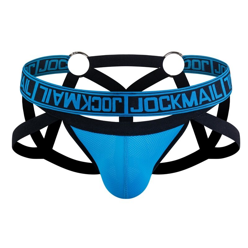 JOCKMAIL Men Underwear Jockstrap Mesh Elastic Hollow T-back Underwear