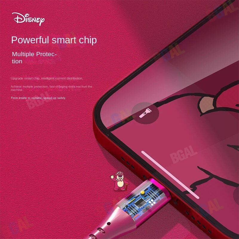(66W)100% Authentic Disney USB to Lightning Cable Fast charging With data transmission iPhone Cable USB Cable Type-C
