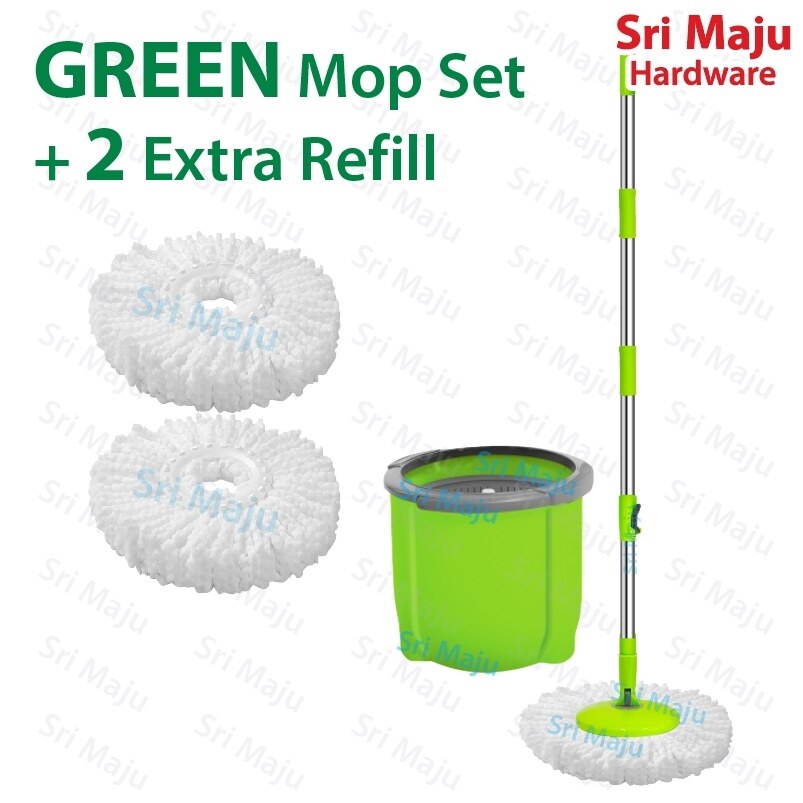 New MAJU MPSSPM Quality Single Spin Mop Bucket Set Magic Floor Clean