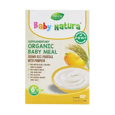 Baby Natura - Organic Baby Meal Brown Rice Porridge With Pumpkin ( EXP date :JUN 2022 )