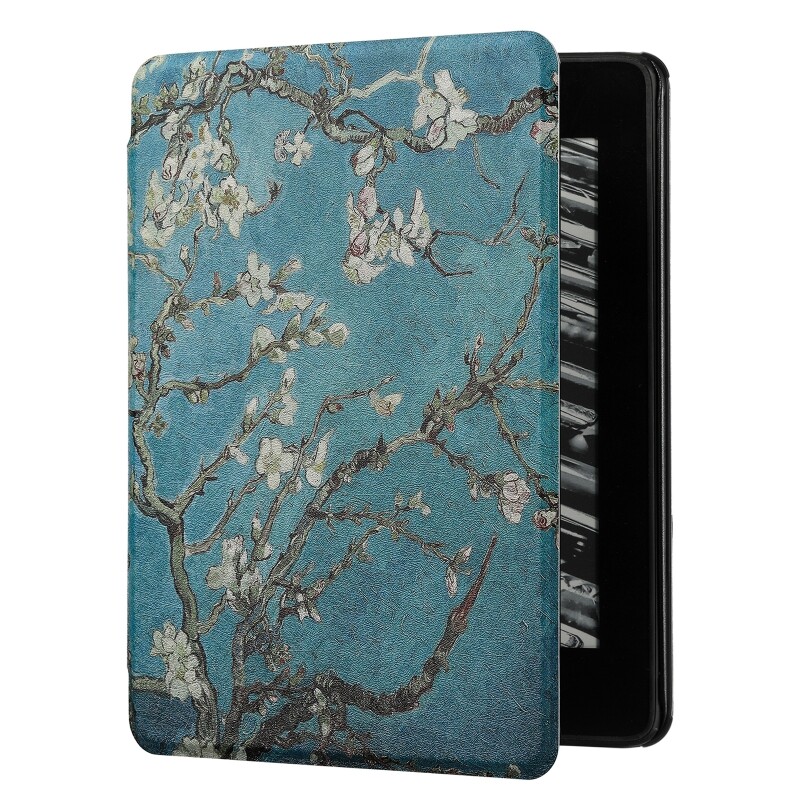 for Smart E-Reader for Case Foldable PU Leather Back Cover for w/ Auto Wake Sleep Function for Kinde Paperwhite 5 2021 1