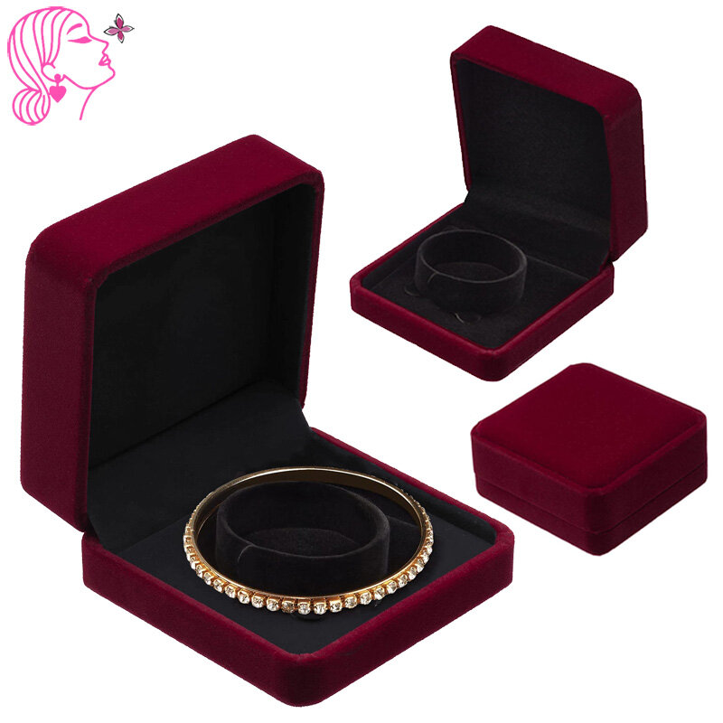 1Pcs Velvet Bracelet Bangles Storage Case Classic Jewelry Boxes