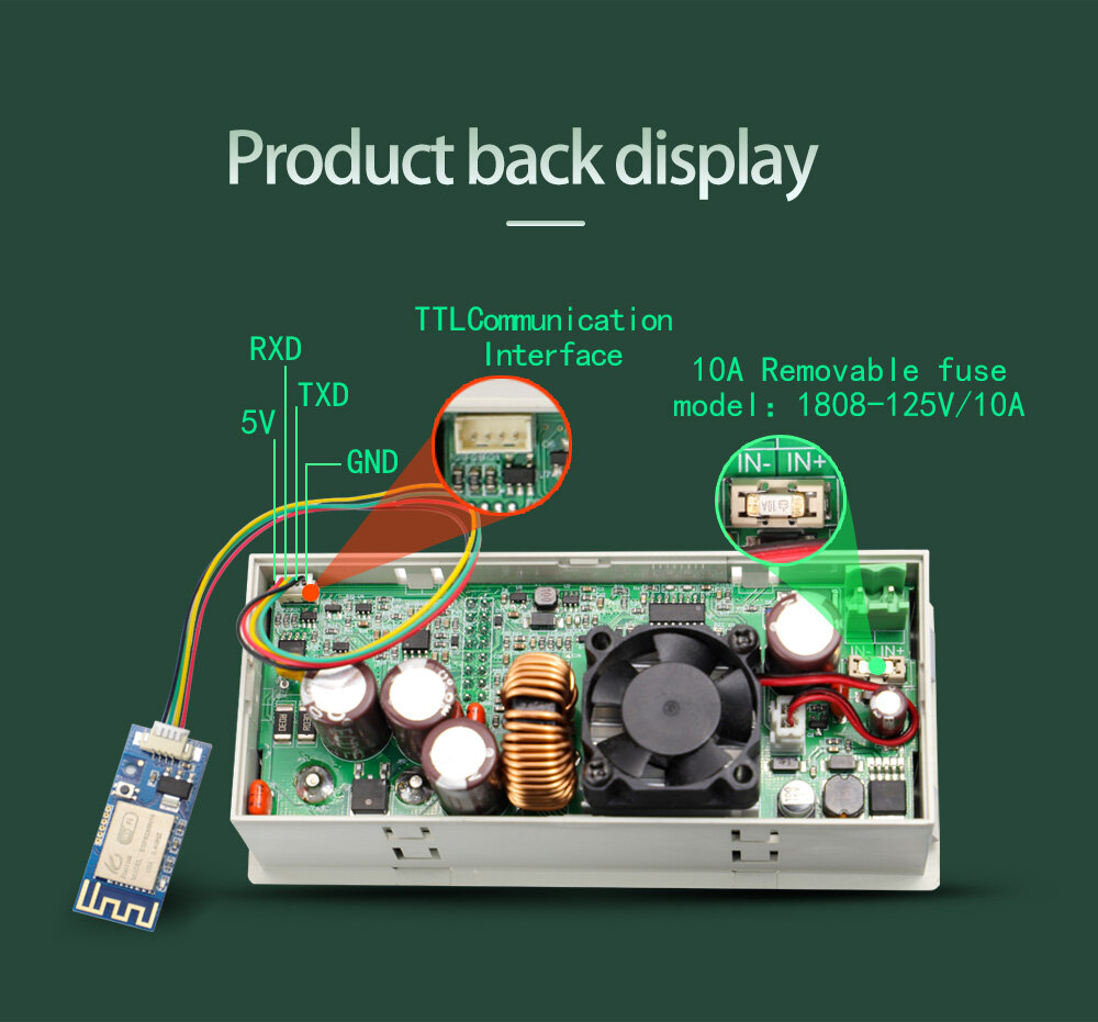 Aideepen XY6008 NC Adjustable DC Regulated Power Supply Constant Voltage and Constant Current Maintenance 60V 8A 480W Step-down Module