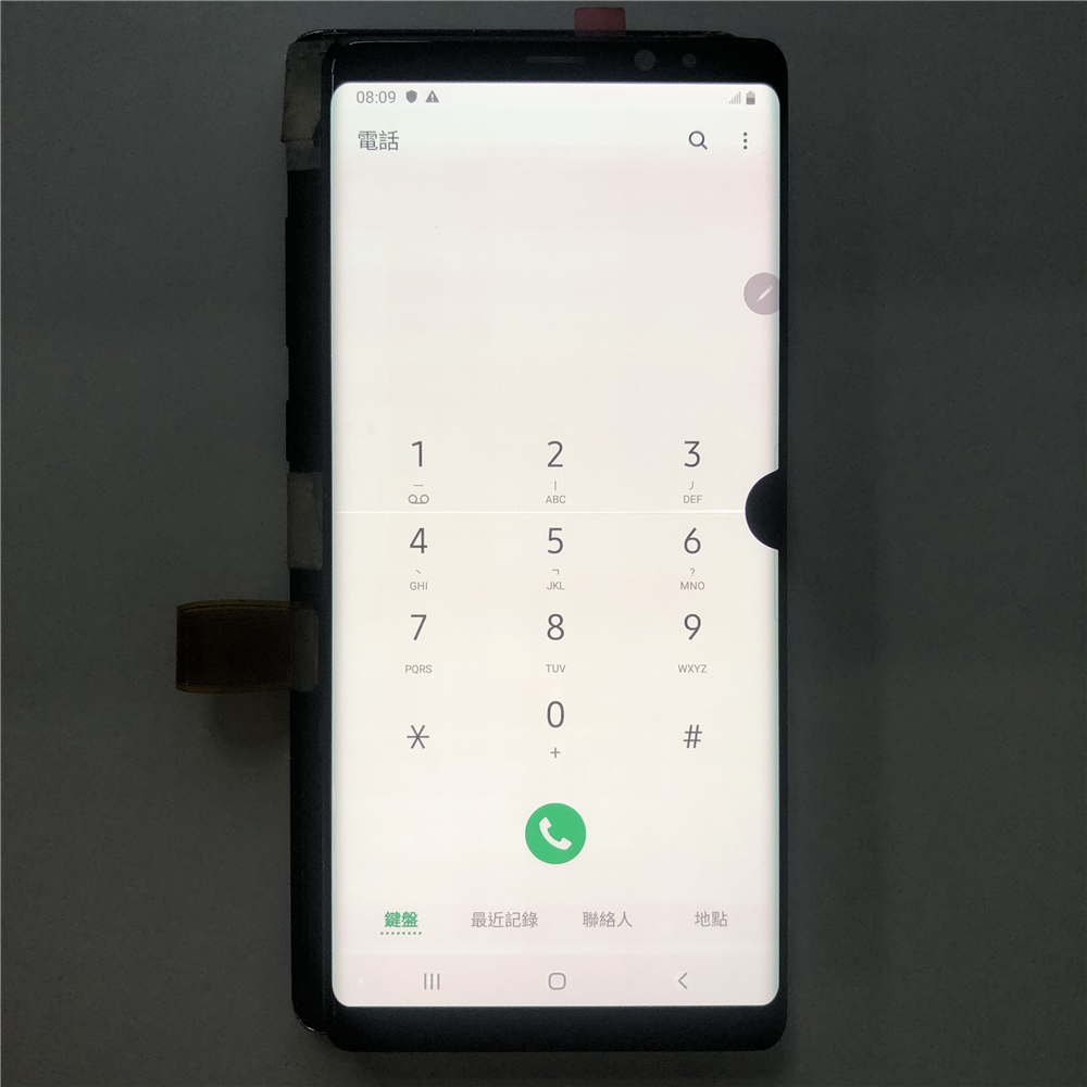 Bluesky ban đầu ghi Dot dòng khiếm khuyết Màn hình LCD màn hình cảm ứng số hóa cho Samsung Galaxy Lưu ý 8 n9500 n9500f n9500u LCD với khung