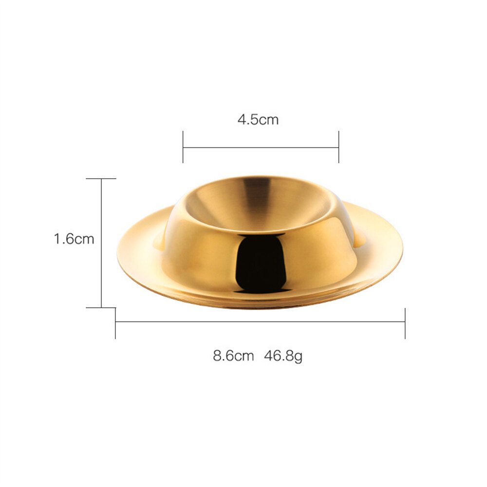 Livelifest Stainless Steel Egg Cup Round Breakfast Egg Holder Practical Egg Stand Egg Rack Single Egg Storage Tray Restaurant Kitchen Boiled Egg Tool