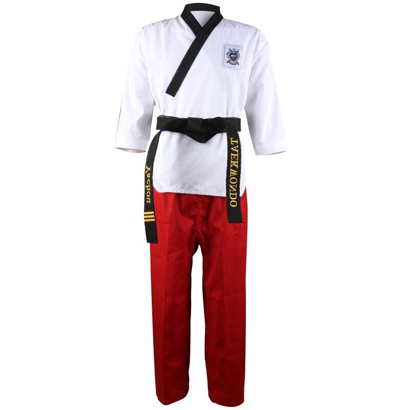 Đồng Phục Taekwondo Màu Đen Chất Lượng Cao Bộ Đồ Taekwondo Tập Luyện Đồng Phục Thêu Cỡ 160-190Cm