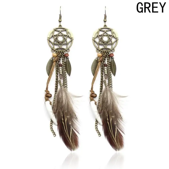 Fancyqube Boho Classical Feather Native American Style Cute Lovely