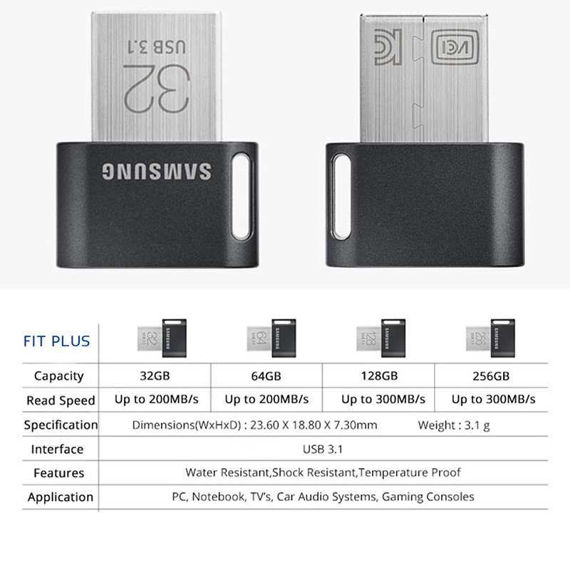 USB 3.1 Tiny USB Flash Drive 32G 64G 128G 256G Pen Drive Memory Stick Storage Device U Disk 200MB/S Memoria