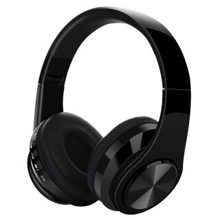 B3 Bluetooth Headset, Hi-Fi Stereo Wireless Card, Foldable Bluetooth Headset with Wire Mode Built-In Micro-phone thumbnail