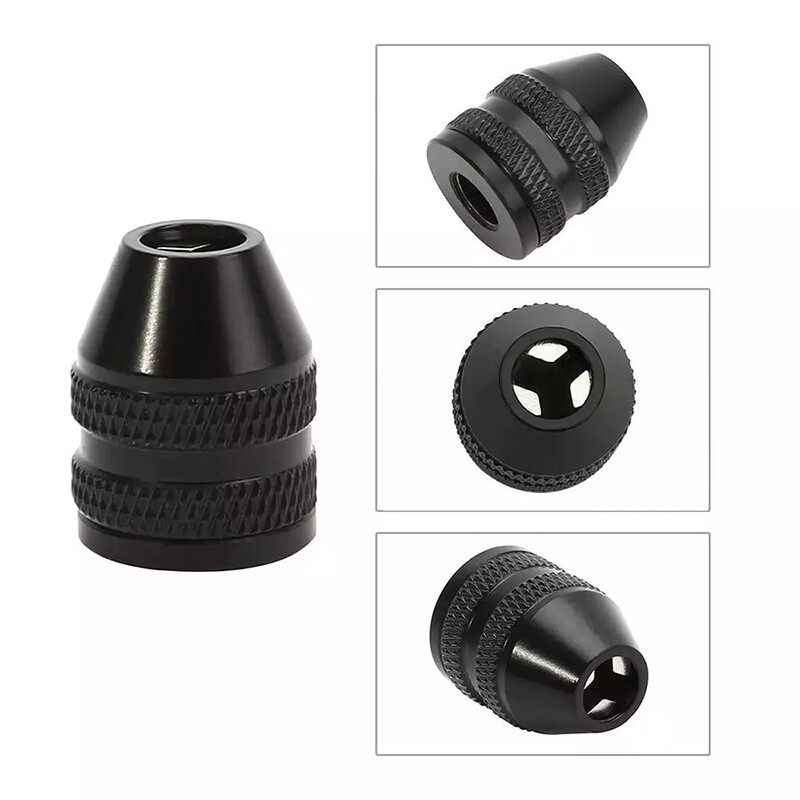 [Hàng Có Sẵn] KIPRUN Mâm Cặp Khoan Không Chìa Dụng Cụ Chuyển Đổi 0.3-3.6Mm Mâm Cặp Chuyển Đổi Thay Đổi Nhanh Thân Lục Giác 1/4 Cho Khoan Điện