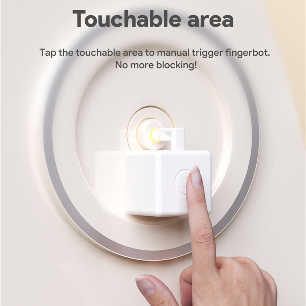 Fancy Tuya Zigbee Fingerbot Plus Smart Fingerbot Switch Button Pusher Smart Life Timer Voice Control Works with Alexa Goo-gle Assistant Tuya ZigBee Gateway/Hub