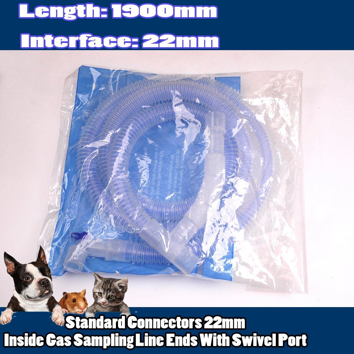 Disposable Corrugated Tube Coaxial Breathing Circuits Anesthesia