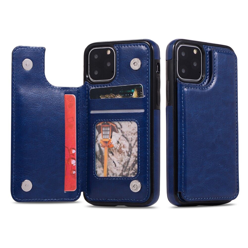 Dành Cho Ốp Lưng Apple iPhone 11/iPhone 11 Pro/iPhone 11 Pro Max Có Ngăn Đựng Thẻ PU Da Chân Đế Kép Từ Tính Vỏ Chống Sốc