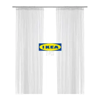Langsir Net Ikea 2 Pcs Buy Sell Online Draperies Curtains With