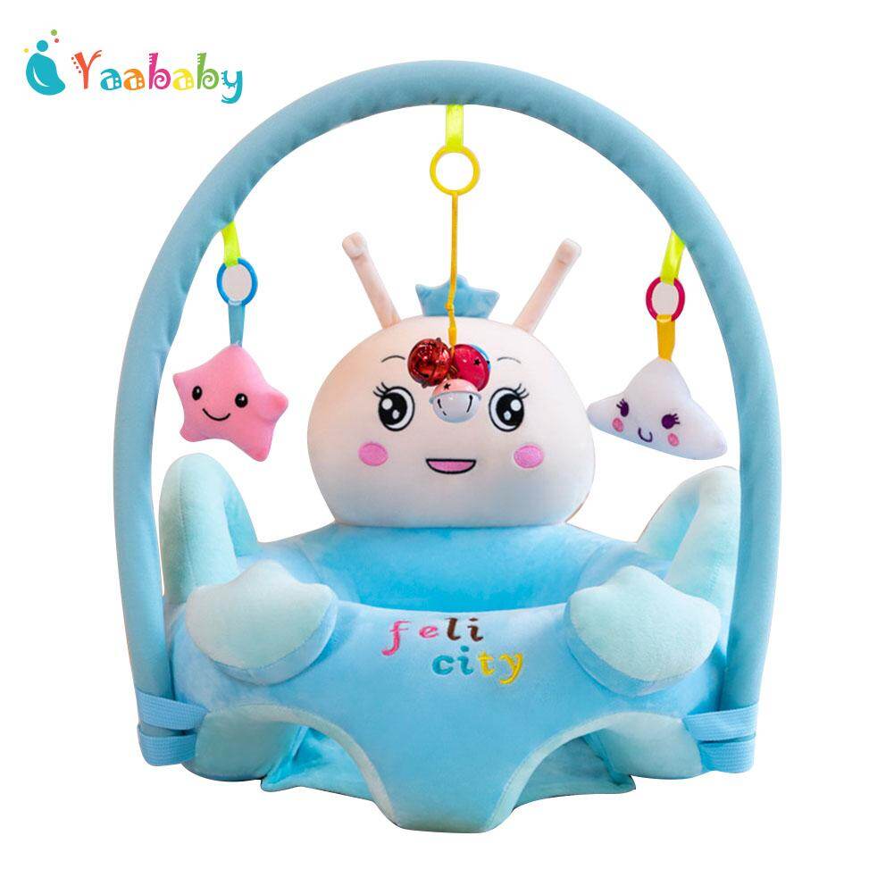 【Yaababy】Baby Sofa Support Seat Cover Cartoon Plush Learning To Sit Chair with Rod