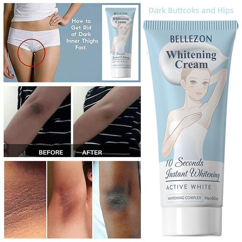 Buy 10 Seconds Instant Bellezon Whitening Cream Underarm Armpit Whitening Cream Legs Knees Private Parts Body Whitening Cream 60ml Singapore