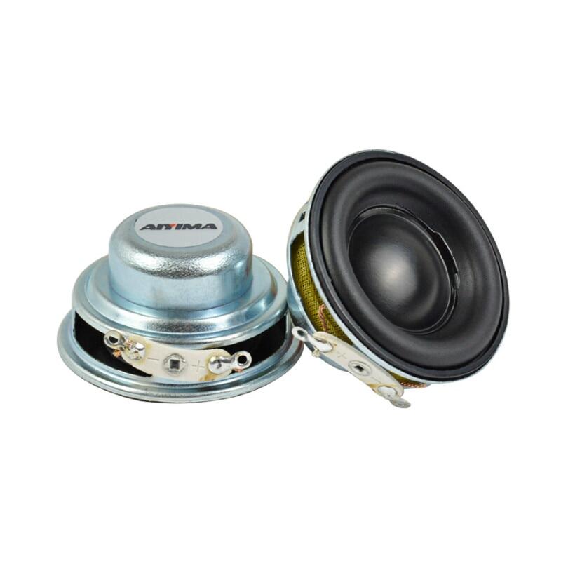 AIYIMA 2Pcs 40MM Mini Audio Portable Speakers 16 Core 4 Ohm 5W Full Range Speaker Rubber Side NdFeB Magnetic Speaker