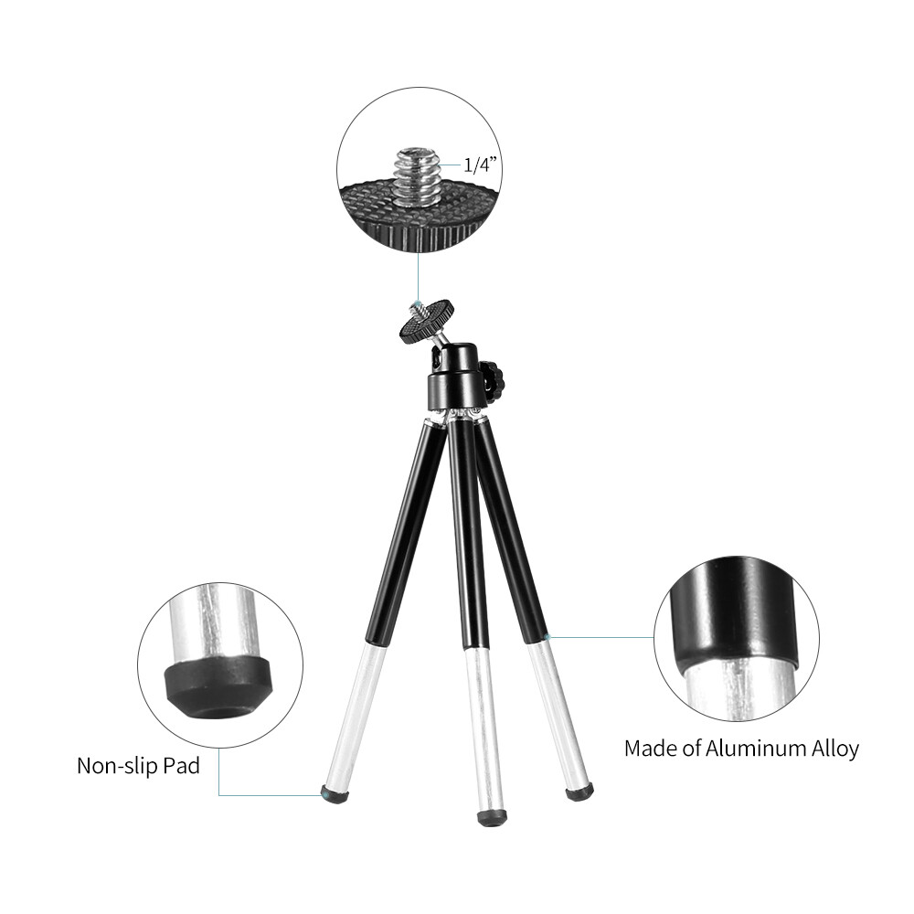 Webcam Mini Cầm Tay Chân Máy Cho Điện Thoại Thông Minh Máy Ảnh Web Linh Hoạt Nhẹ Giá Đỡ Để Bàn Giá Đỡ Điện Thoại Giá Để Bàn