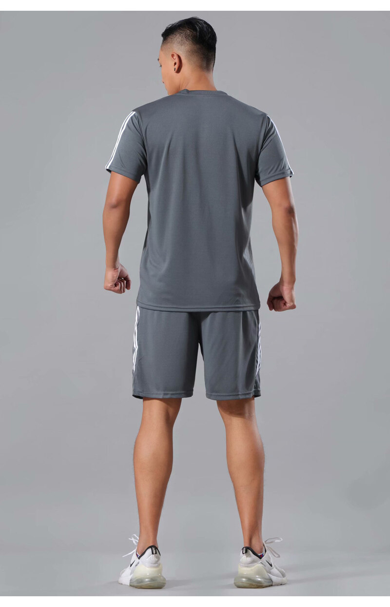 Men's Sports Suit Stylish Breathable Quick Dry Tees Shorts and T-shirts Boxing Badminton Outdoor Clothing_voghion.com