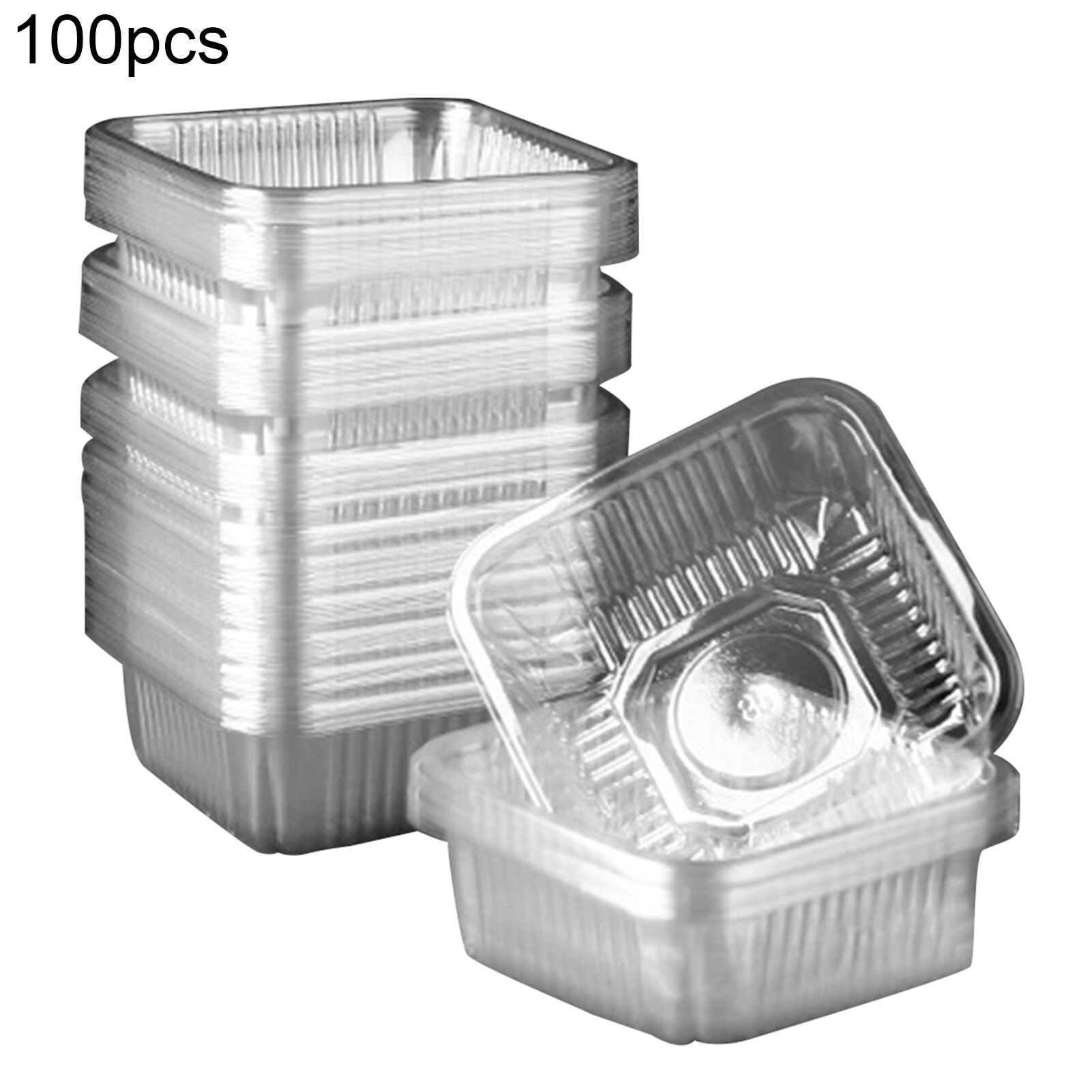 Mandari 100 PCs different sizes cake pan for mooncake food Pan waterproof thickened mooncake packaging box cake container various sizes cake pan supplies