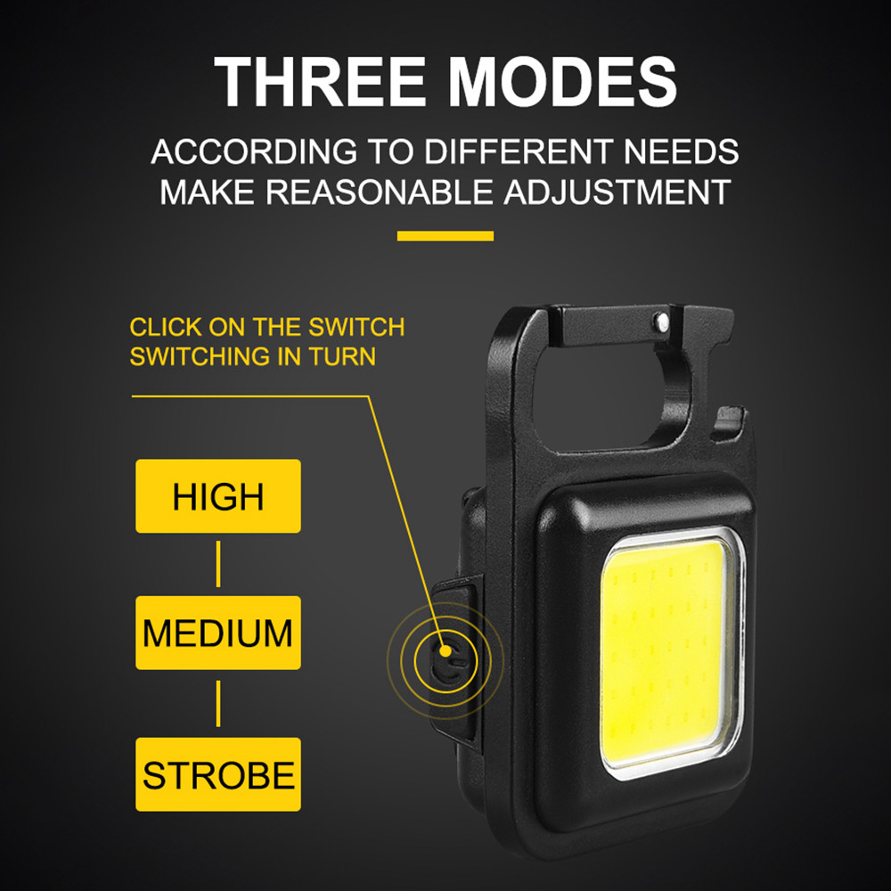 Mini LED Flashlight Pocket Clip Mutifuction Portable Flash Light Pocket Work Light Outdoor Camping Fishing Climbing Lantern