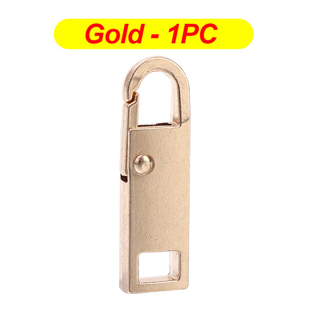 5/1Pcs Detachable Zipper Puller Metal Zipper Head Repair Kits Universal Replacement for Luggage Purse Bags Clothes Zipper Slider
