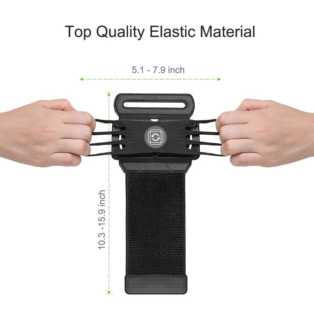 PENGA For Gym Outdoor Sports Black Rotatable Mobile Phone Bags Arm Band ...