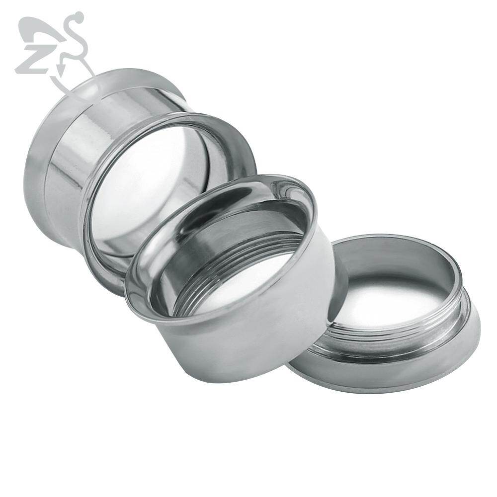 1 Pair 3-30mm Thin Double Flared Ear Plugs Tunnels Stainless Steel Ear Gauges Piercing Screw Fit Ear Plugs Flesh Tunnels Ear Stretcher Expanders Body Piercing Jewelry
