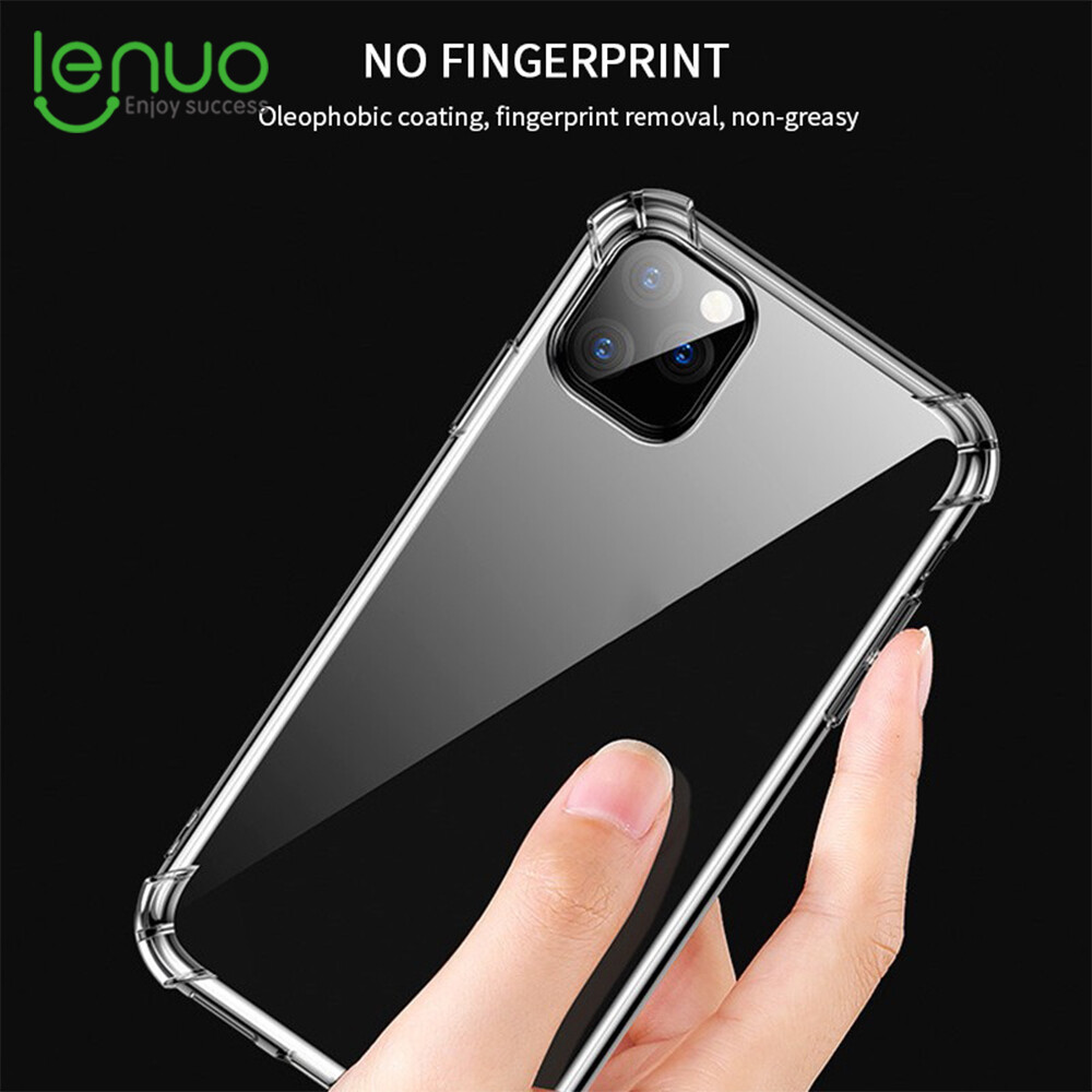 Lenuo Casing For Apple iPhone 12 Pro Max / 12 mini Airbag Shockproof Phone Case Luxury Silicone Transparent Back Cover