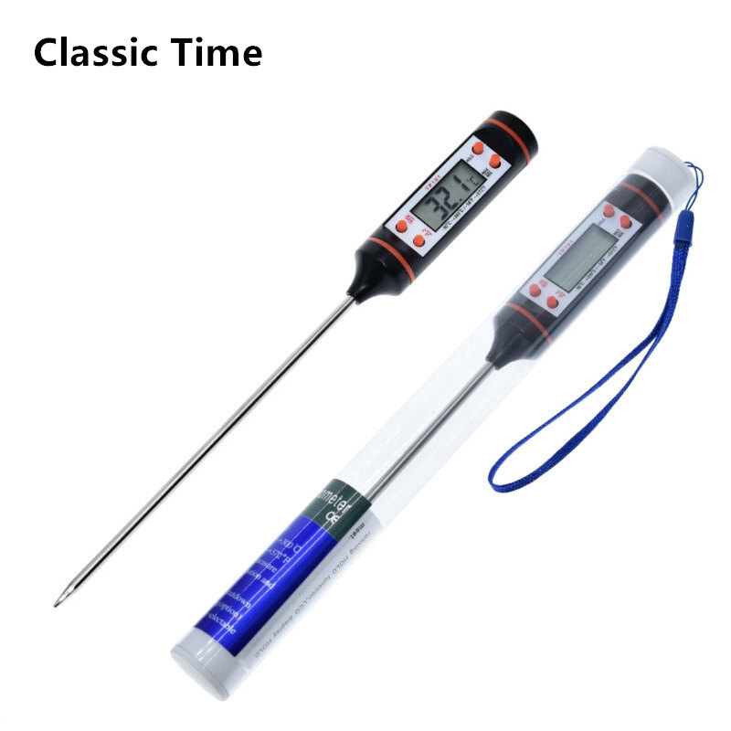 TP101 Digital Meat Thermometer Cooking Food Kitchen BBQ Probe Water Milk Oil Liquid Oven Thermometer