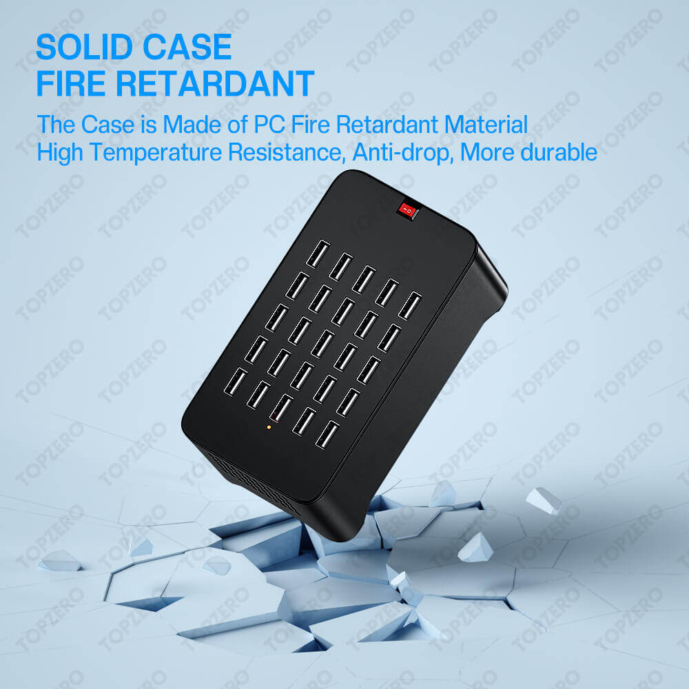 TOPZERO Bộ Sạc USB Đa Cổng 125W 10/15/20/25 Cho Bộ Chuyển Đổi Hub Sạc iPhone Ổ Cắm Trạm Sạc Điện Thoại Máy Tính Bảng Cho Xiaomi Huawei Samsung OPPO