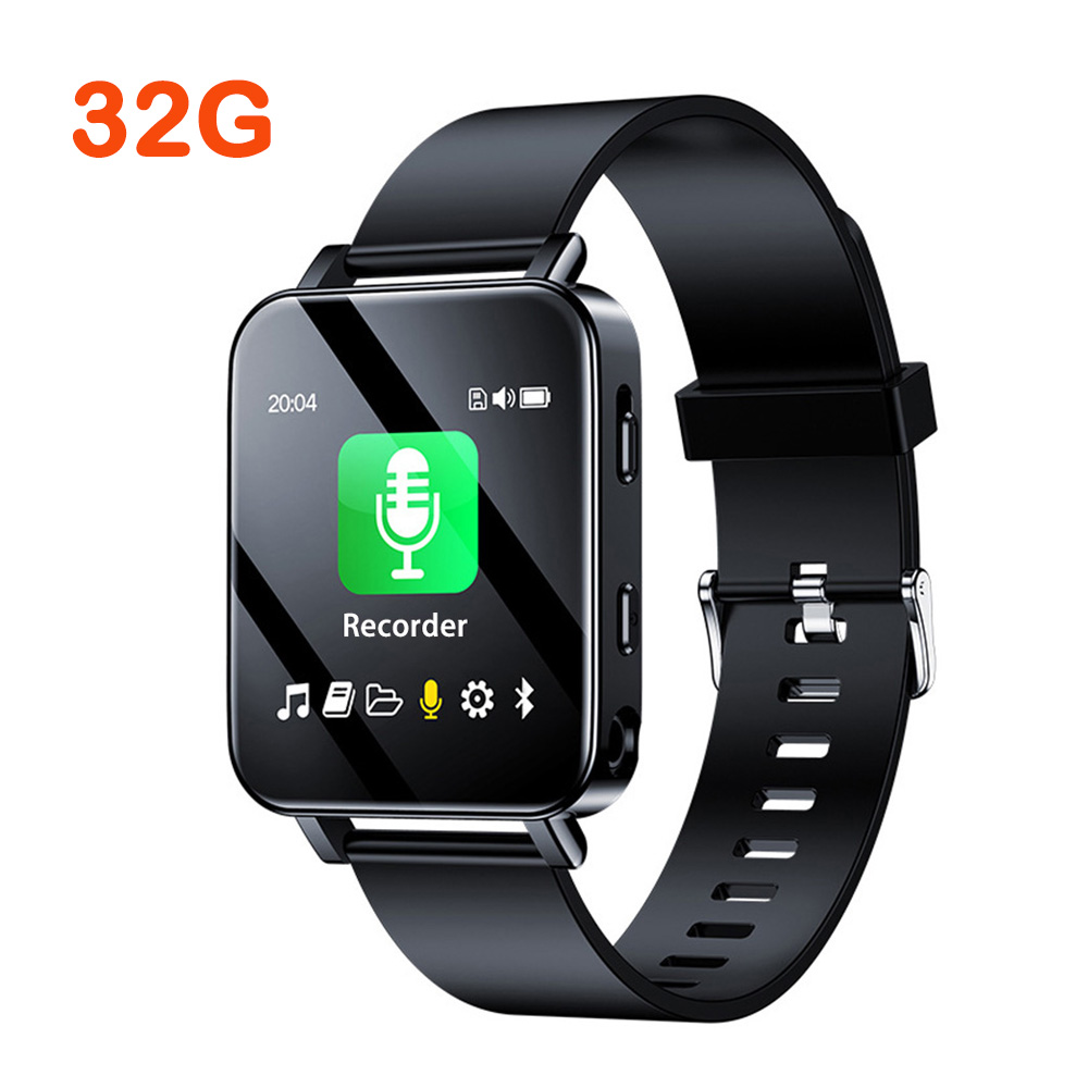 3-in-1 Muilti-functions Voice Recorder Smart Watch MP3 Player Digital Audio Recorder OLED Display Voice Activated Noise Cancelling Music Player Wristband Pedometer
