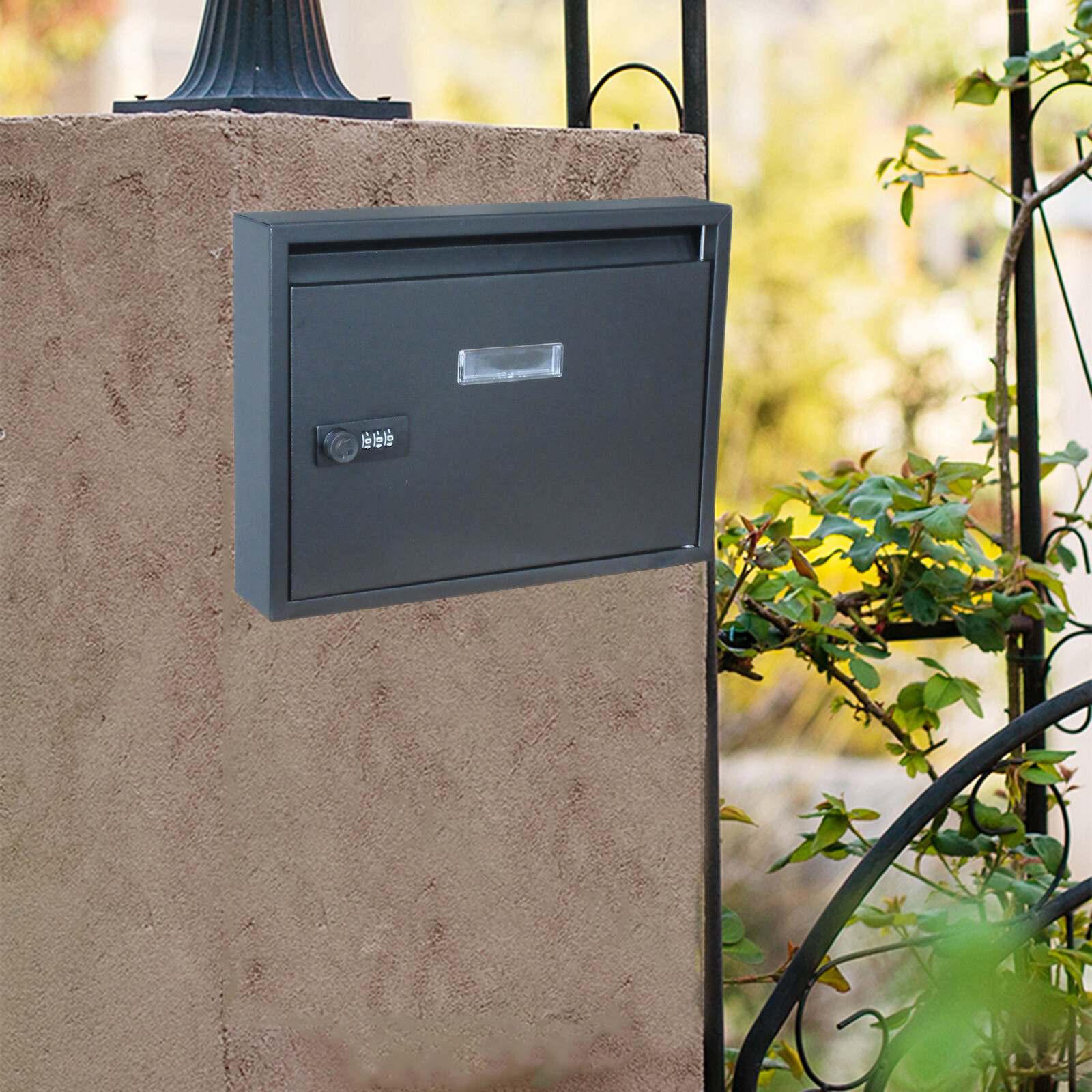 Blesiya Wall Mount Mailbox Mail Box Post Letter Suggestion Box Decoration