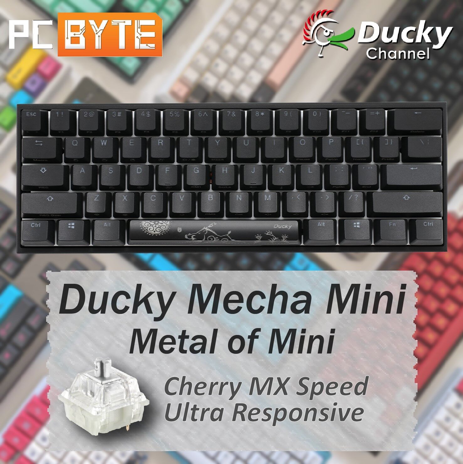 Ducky Mecha Mini RGB 60% PBT Aluminum Casing Mechanical Keyboard