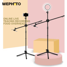 WEPHOTO Đèn LED Tròn Làm Đẹp Có Thể Điều Chỉnh Độ Sáng Giá Đỡ Chụp Ảnh Điện Thoại Có Thể Điều Chỉnh Giá Đỡ Bộ Dụng Cụ Chụp Ảnh Phòng Chụp Bùng Nổ Trực Tiếp