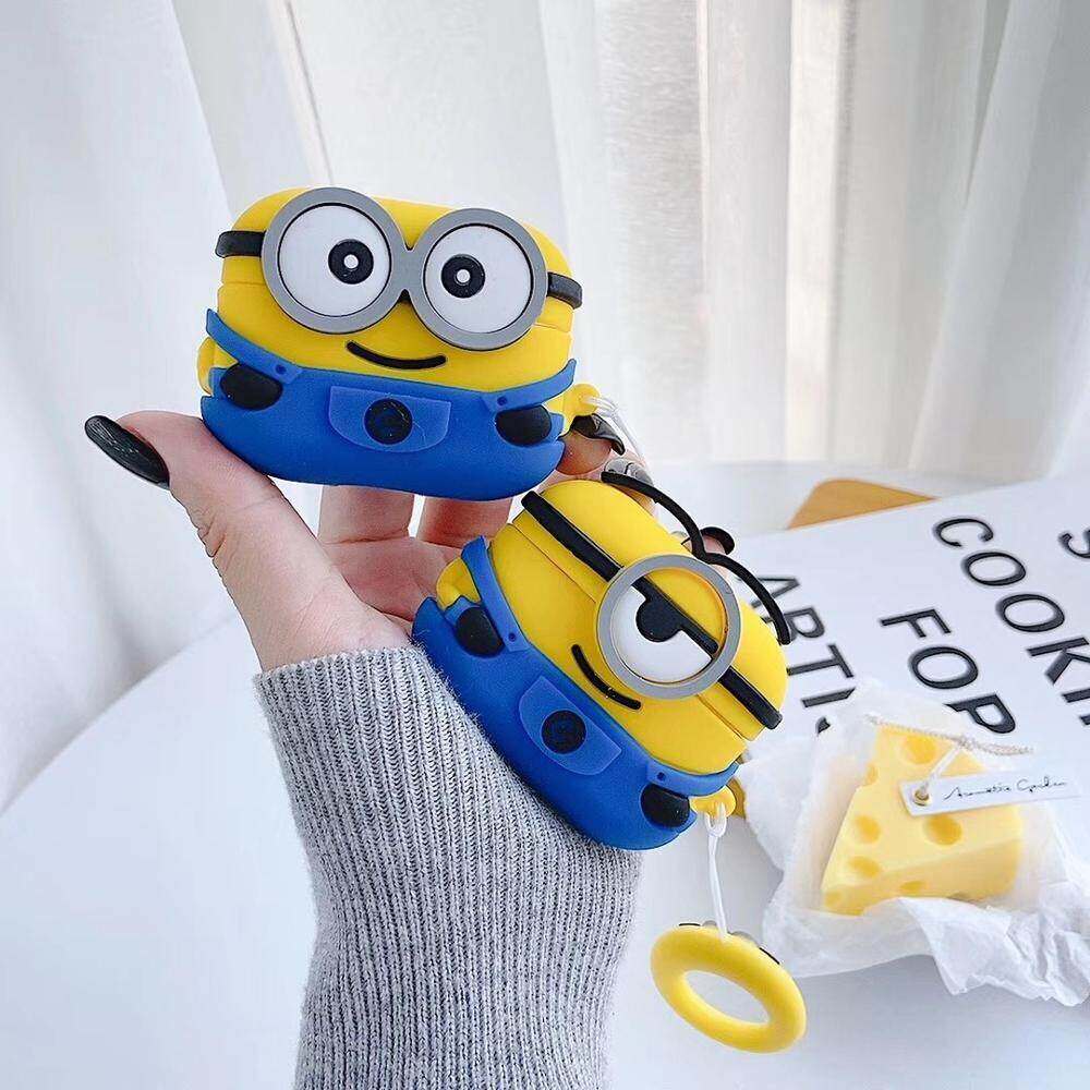 Cute 3D Big Eyes Wireless Bluetooth Earphone Case for Apple AirPods Pro 3 (2025) Soft Silicone Shockproof Cover for AirPods 4 3 AirPods Pro 2 1 Charging Box Accessories