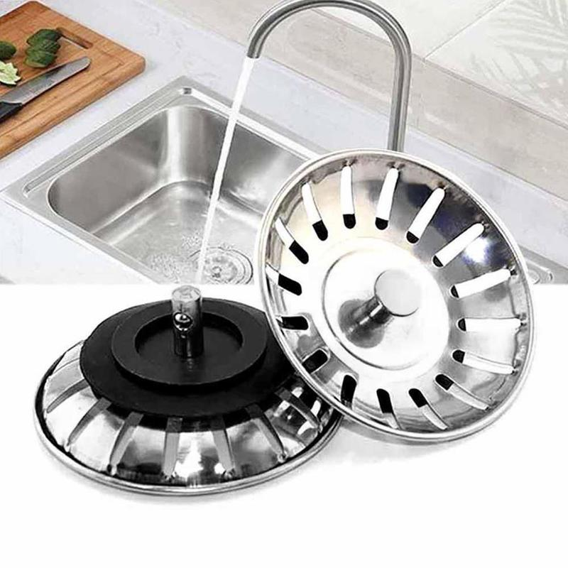Lưới Thép Không Gỉ, Lưới Lọc Bồn Rửa Nhà Bếp Nút Chặn Cống Thoát Nước